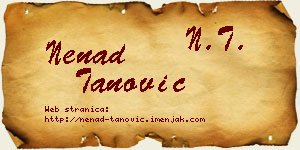 Nenad Tanović vizit kartica